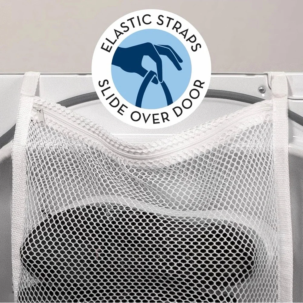 S&T INC. Sneaker Dryer Bag, Dryer Door Shoe Net with Elastic Straps, Sneaker Bag
